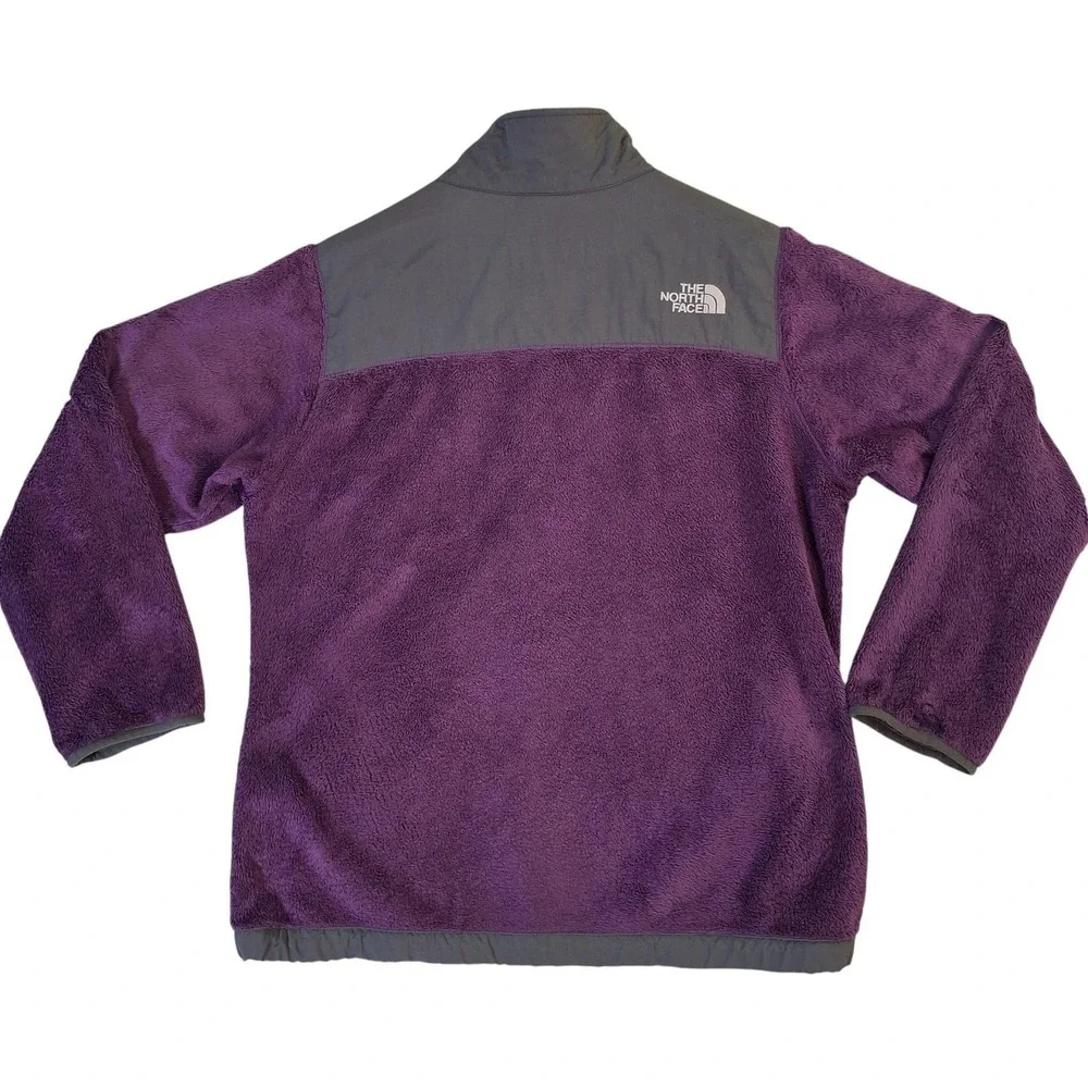 The North Face Denali Jacket Girls XL 18 Purple Fleece Full Zip Soft High Pile